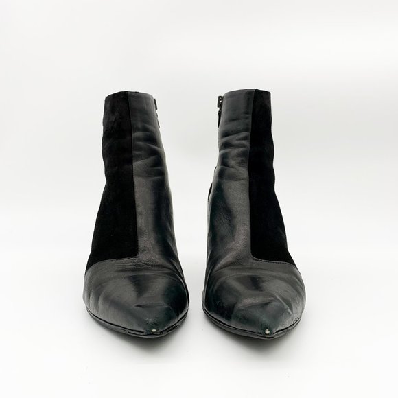 RAG & BONE Beha Paneled Leather Suede Ankle Boots - Picture 3 of 12